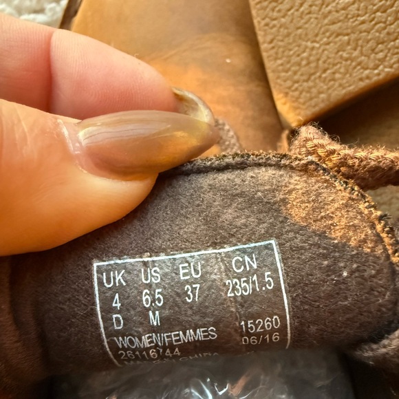 Brown Women's Clark's bootie Shoes - Picture 3 of 4